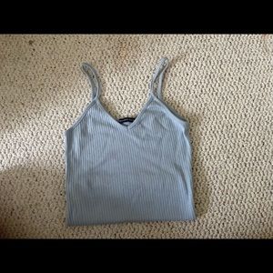 Brandy Melville ribbed tank-baby blue